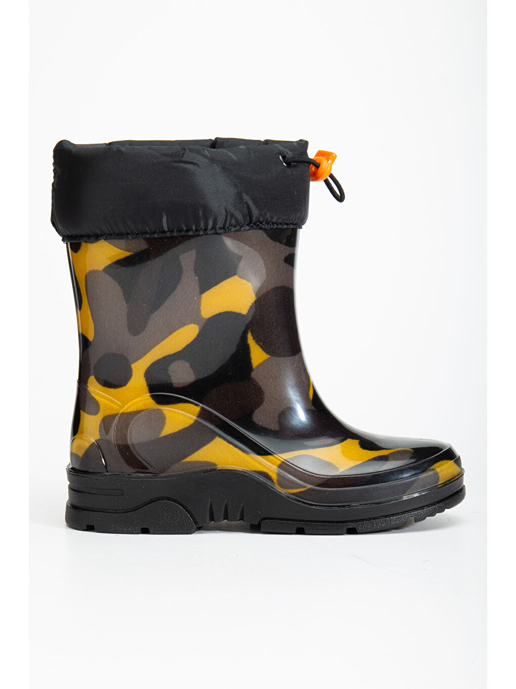 Sarı Arısan Termal Kürklü Soğuk Geçirmez Unisex Çocuk Çizme-1