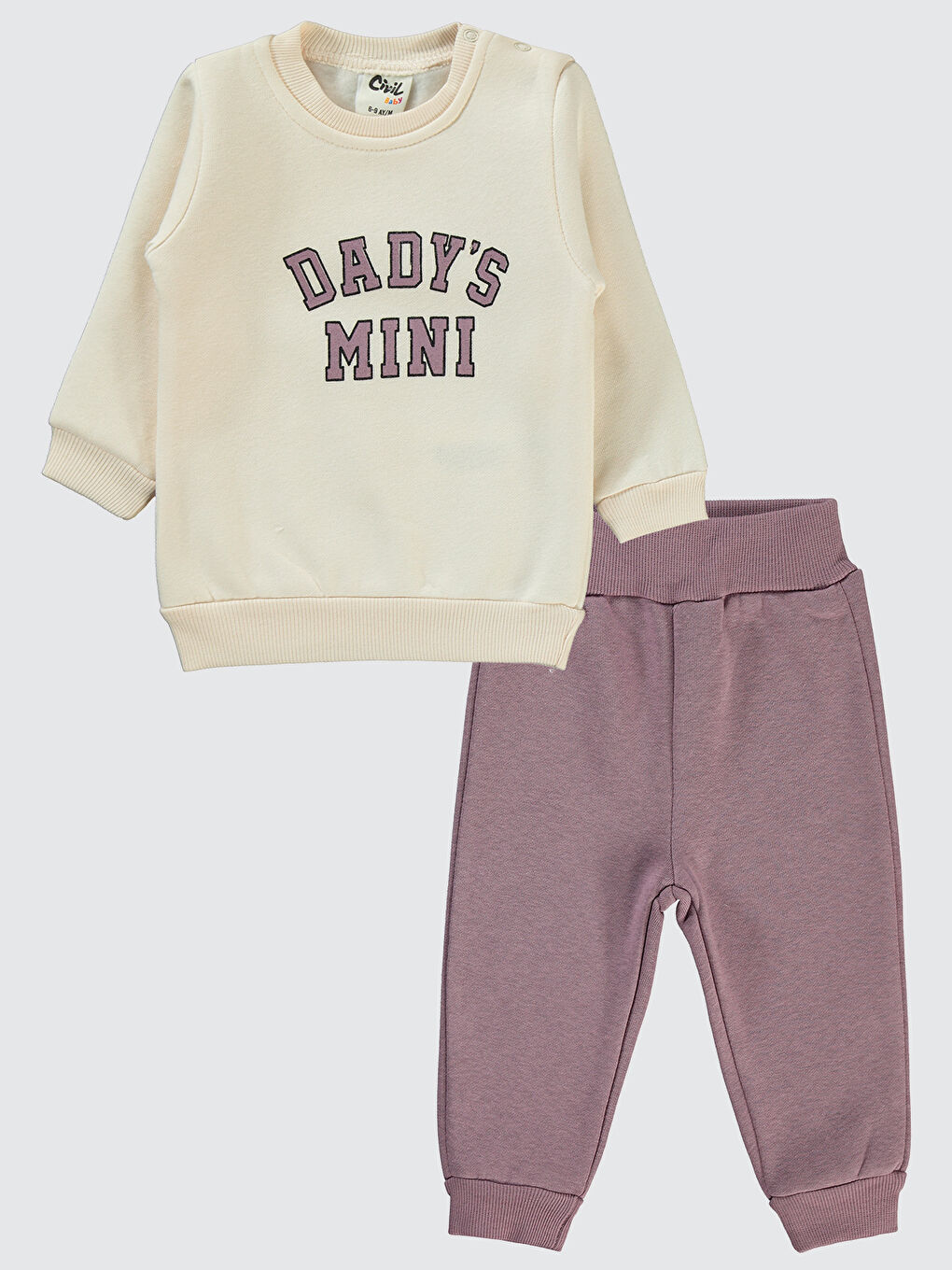 Lila Kız Bebek Eşofman Takım