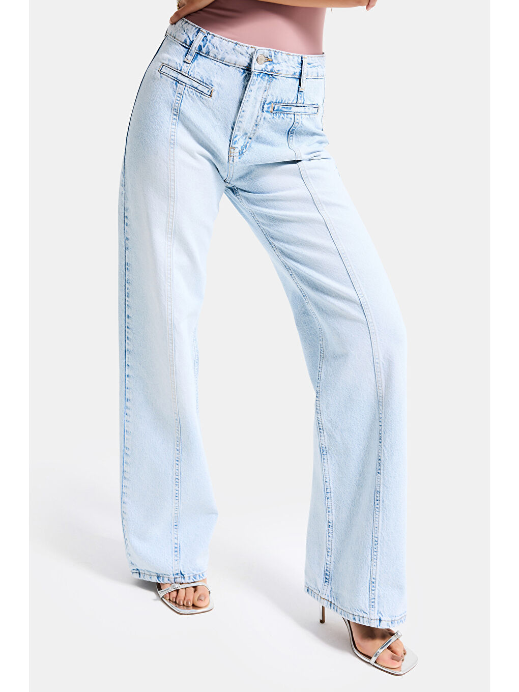 Mavi Kadın Ice 4s6-3 Straight Fit Cep Yıldız Detaylı Özel Tasarım Denim Jean