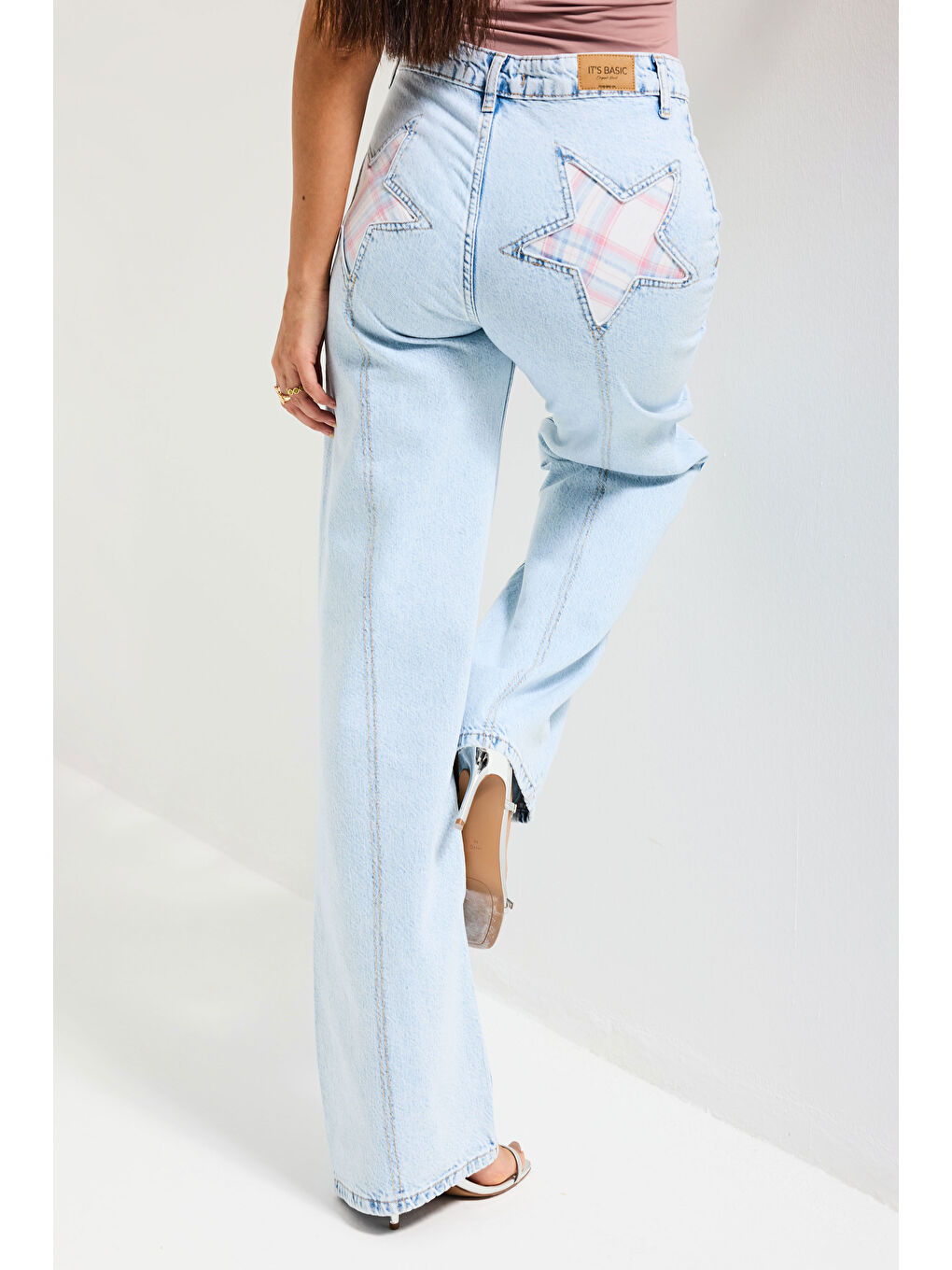 Mavi Kadın Ice 4s6-3 Straight Fit Cep Yıldız Detaylı Özel Tasarım Denim Jean-1