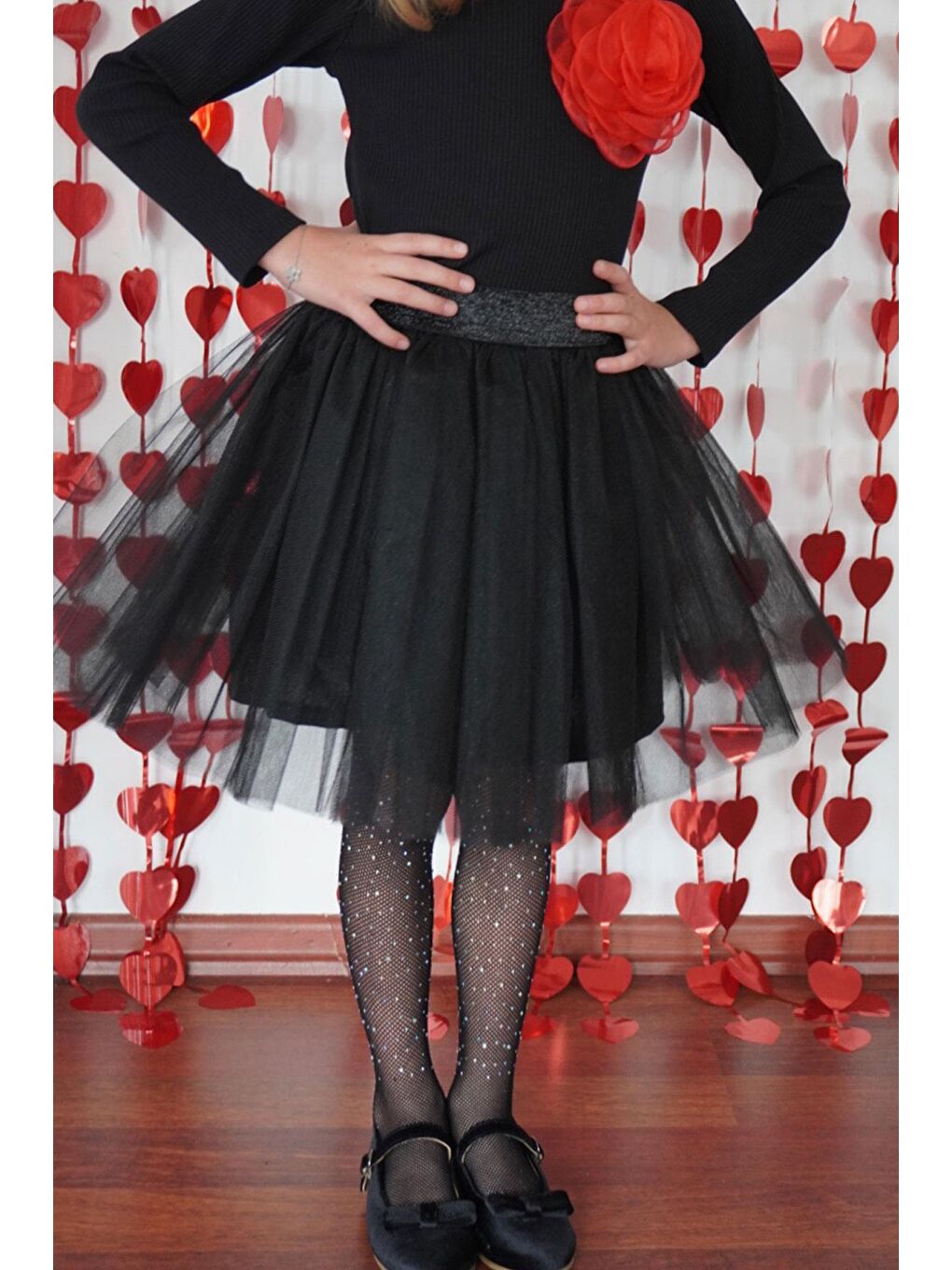 Kız Çocuk Tütü Etek Siyah (9-10 Yaş)