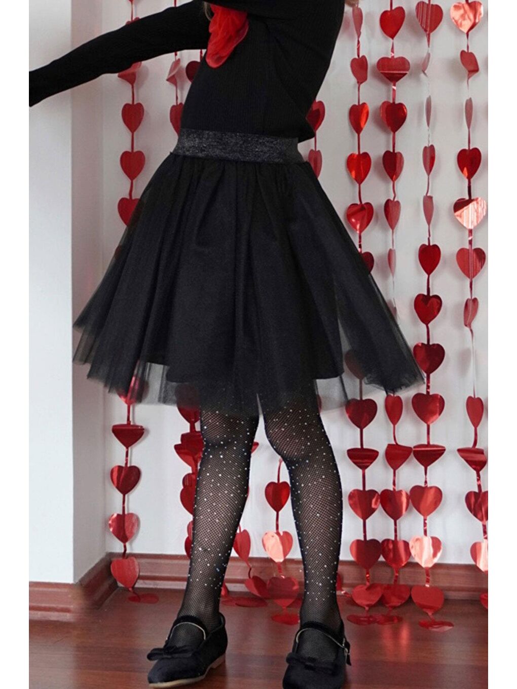 Kız Çocuk Tütü Etek Siyah (9-10 Yaş)-1