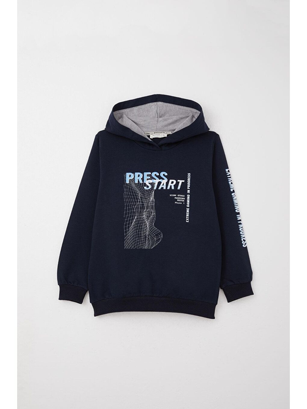 Erkek Çocuk Eşofman Takım Oyun Temalı Önden Cepli Lacivert (5-10 Yaş)-1