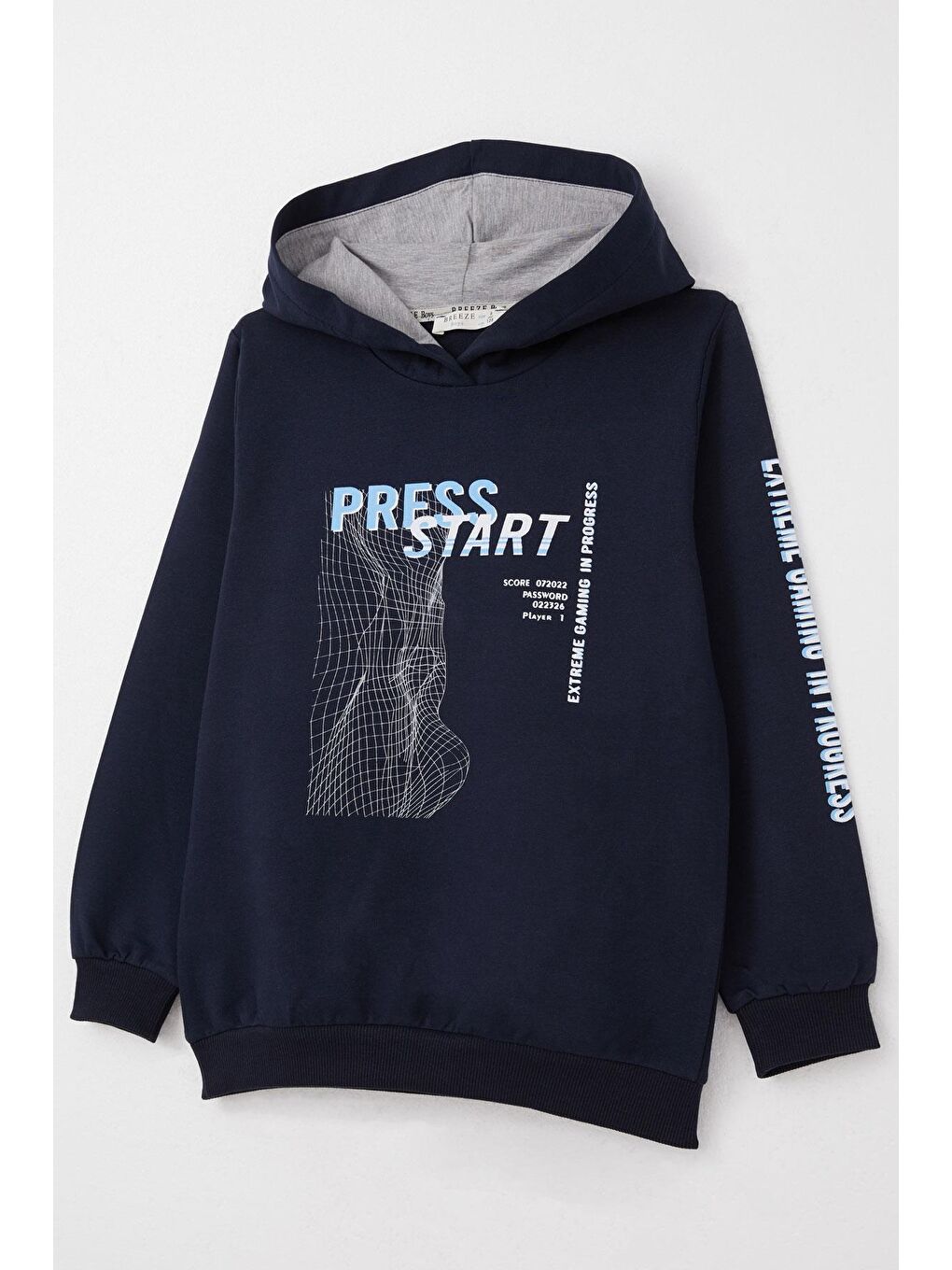 Erkek Çocuk Eşofman Takım Oyun Temalı Önden Cepli Lacivert (5-10 Yaş)-5