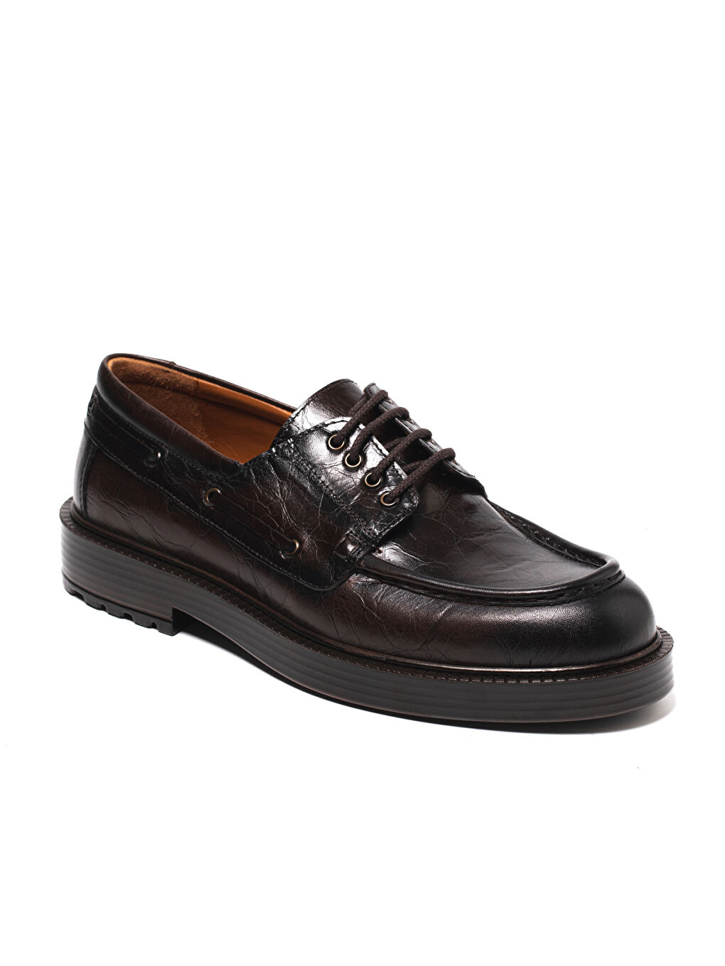 Kahverengi Erkek Oxford ( Klasik) KA-26Y-C26005 MUNIH Shoe-1