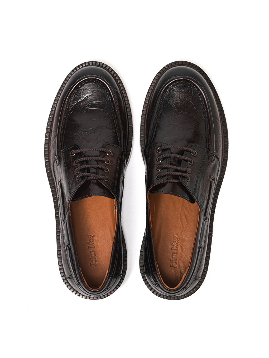 Kahverengi Erkek Oxford ( Klasik) KA-26Y-C26005 MUNIH Shoe-6