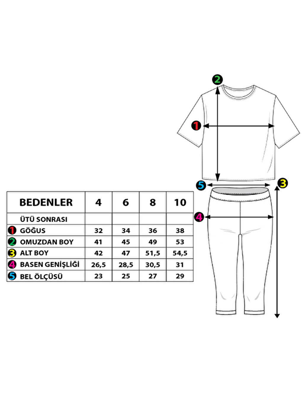 Toontoykids Yeşil Kız Çocuk Kolları Şerit Detaylı Baskılı Taytlı Takım - 1