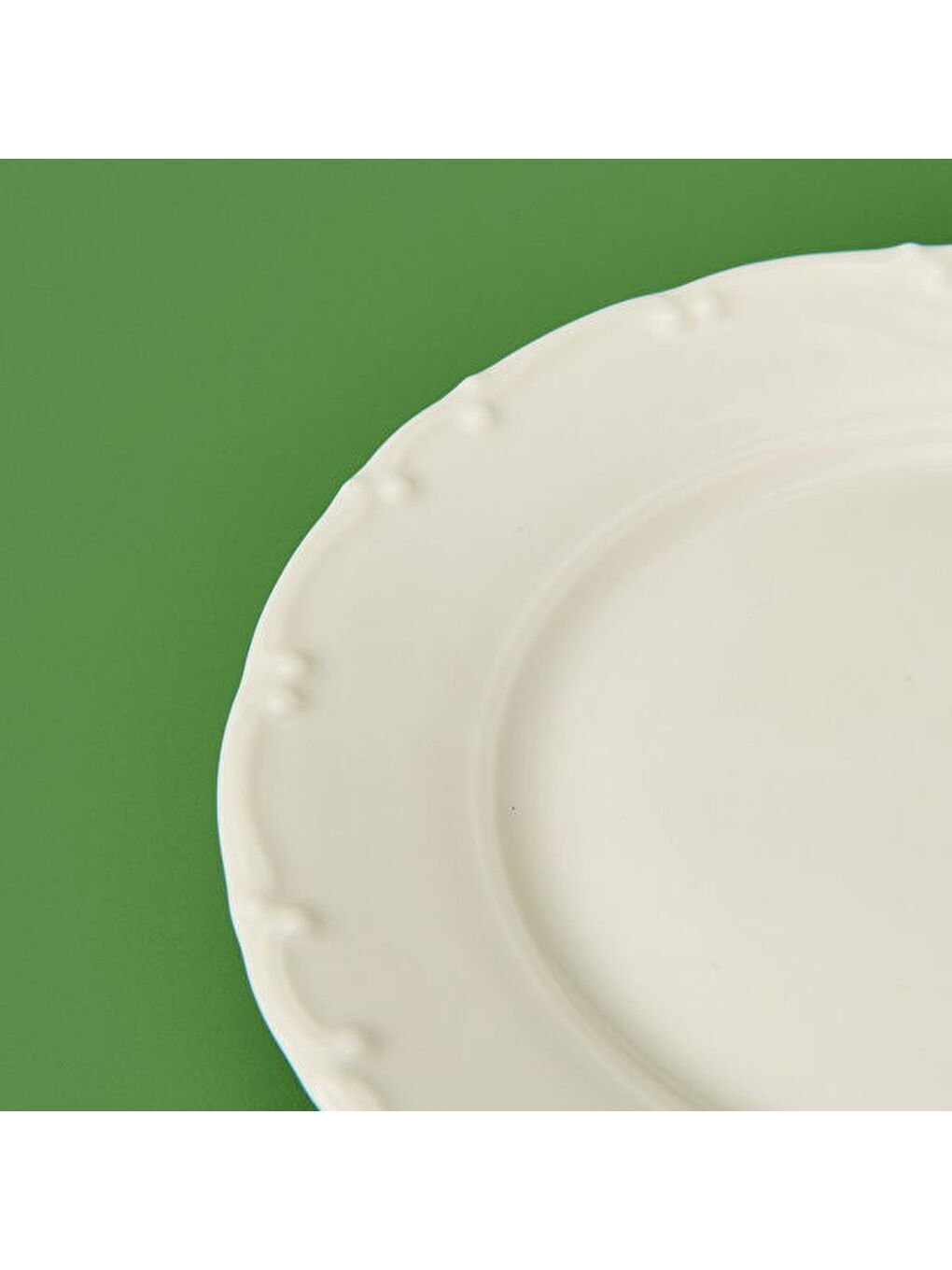 Ekru Liana Tatlı Tabağı - Krem - 19 cm-2