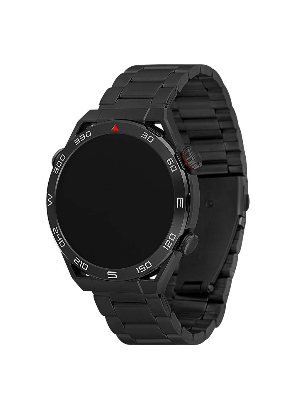 Siyah Çift Kordon Erkek Akıllı Kol Saati-1