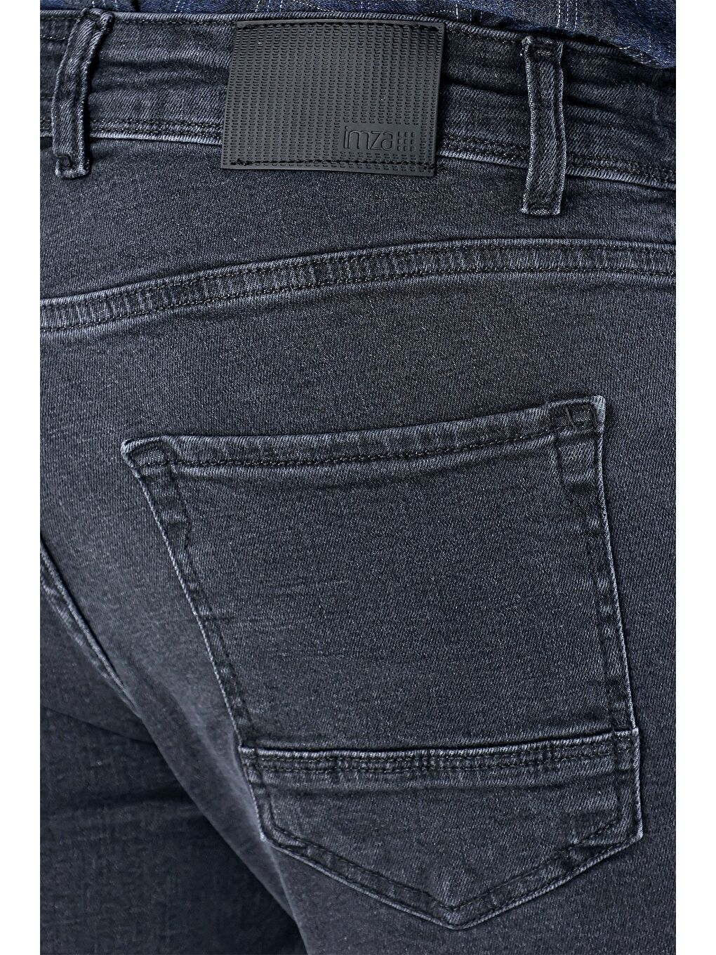 Koyu Antrasit Gabardin %100 Pamuk 5 Cep Slim Fit Dar Kesim Casual Denim Jean Pantolon 1023235162-5