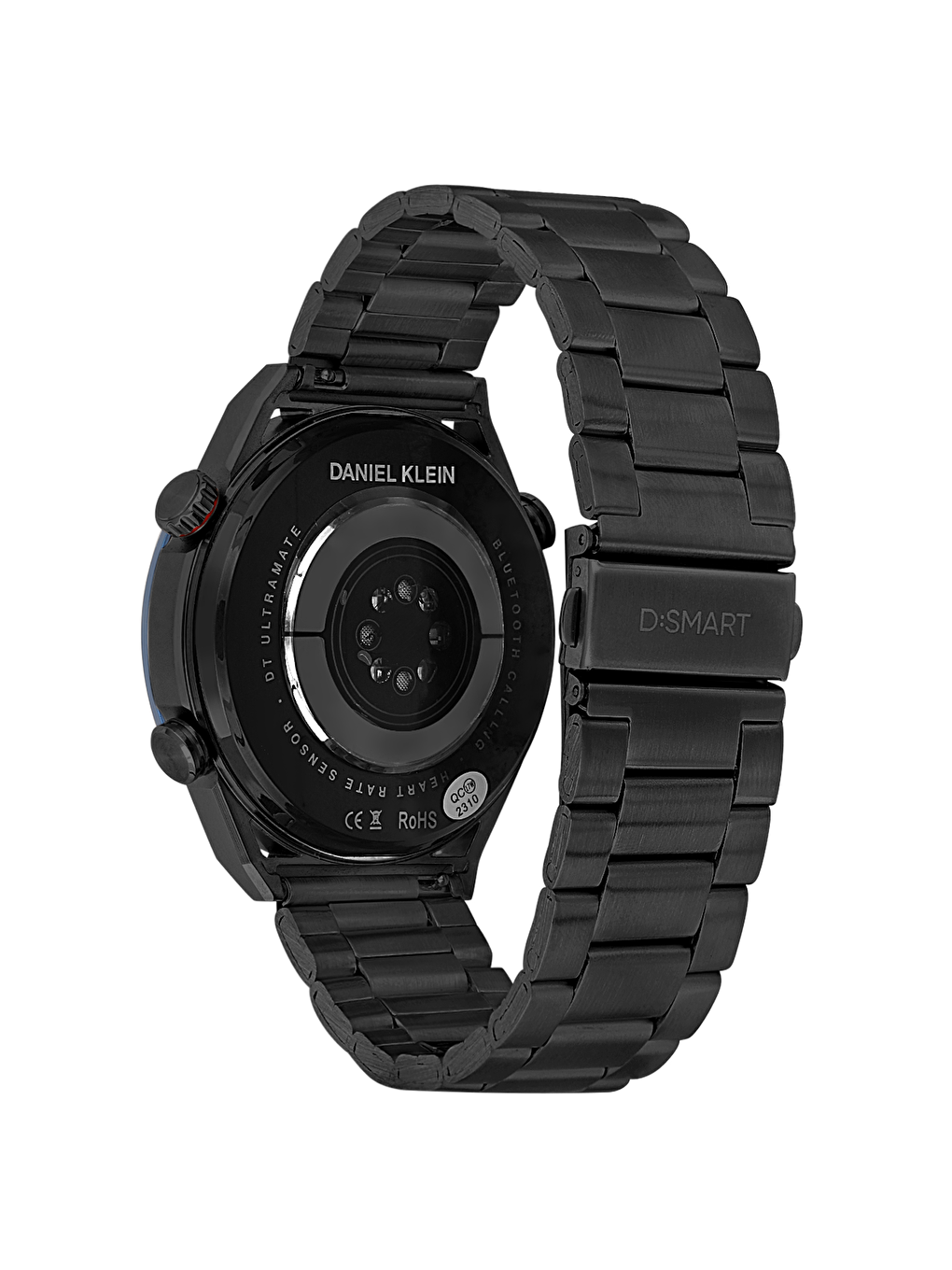 Siyah Çift Kordon Erkek Akıllı Kol Saati-2