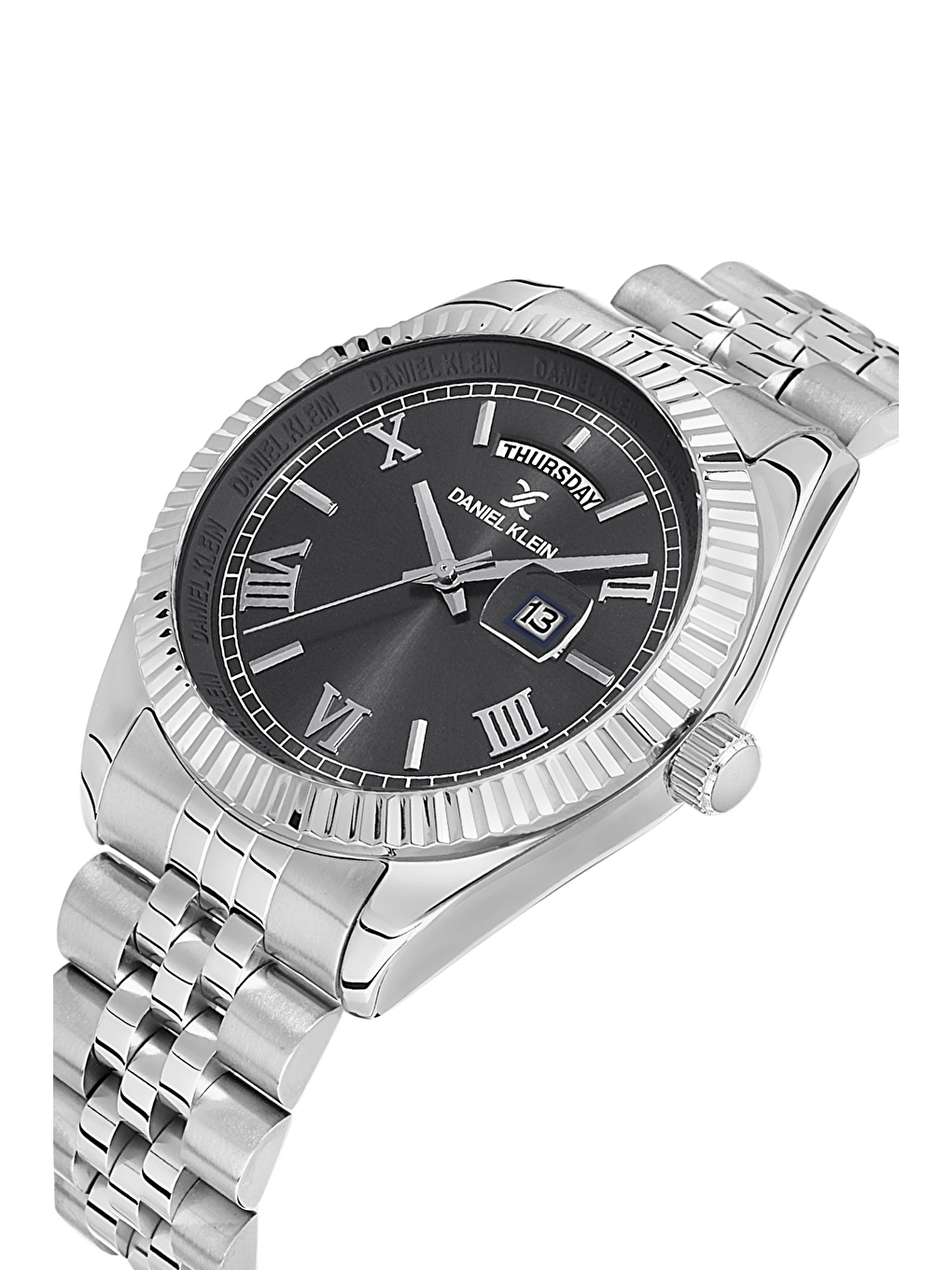 Gri DK.1.12994.2 Premium Erkek Kol Saati-1