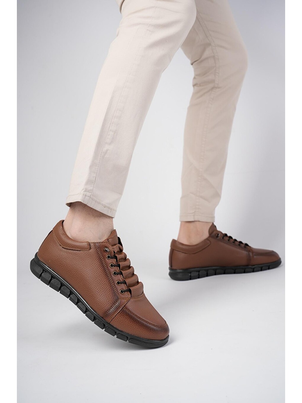 Kahverengi Hunter Erkek Günlük Klasik Casual Rahat Ve Yumuşak Ayakkabı-3