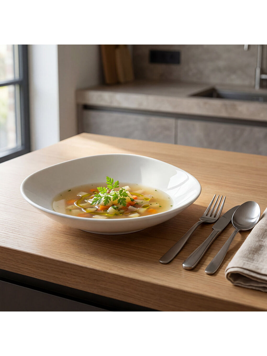 Ekru Cervantes 18 Cm Salata Kasesi-4