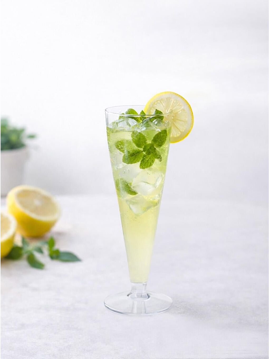 Renksiz Mika Flüt Kadeh 120 CC – 6'lı Plastik Flüt Bardak