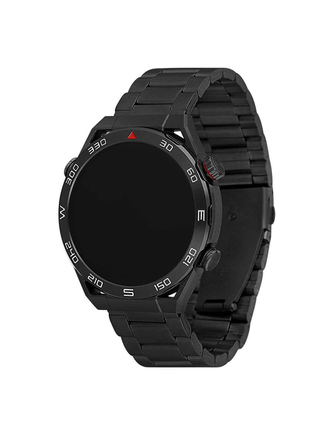Siyah Çift Kordon Erkek Akıllı Kol Saati-4