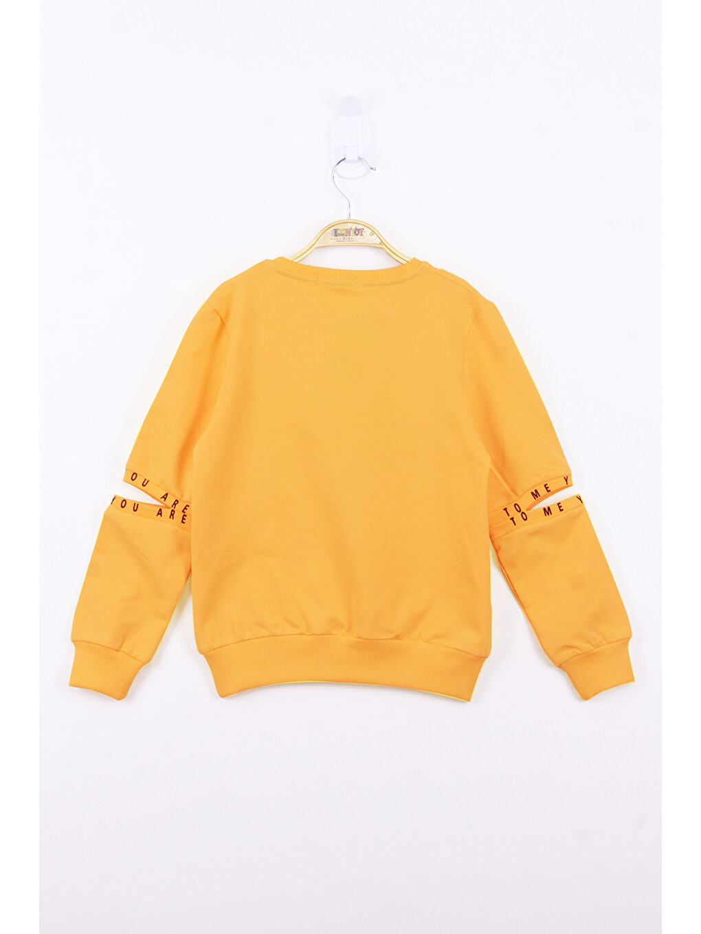 Sarı Kız Çocuk Perfect Taş İşlemeli Sweatshirt-1
