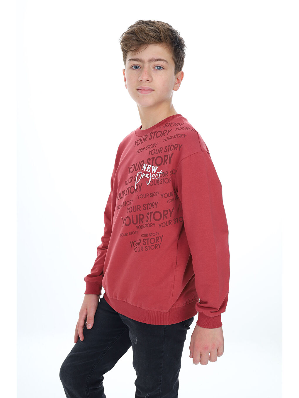 Toontoykids Kahverengi Erkek Çocuk Baskılı Sweatshirt - 2