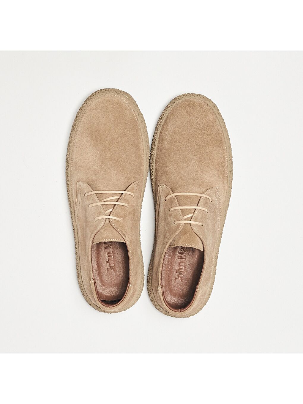 Bej Erkek Oxford ( Klasik) OG-2182 2166 Suggero Süet-6