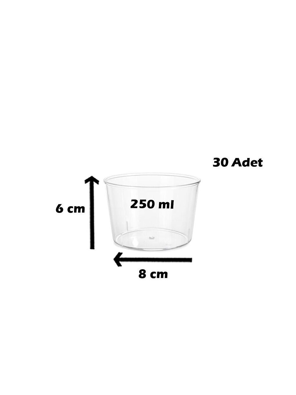 Renksiz Silindir Kap 250 Ml.-2