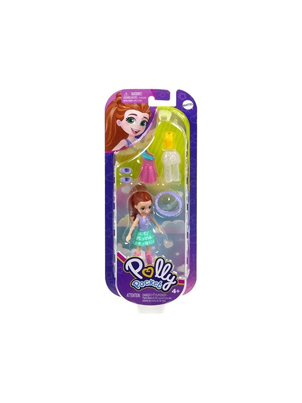 Polly Pocket Beyaz-Renklibaskı Moda Aksesuarları Oyun Setleri