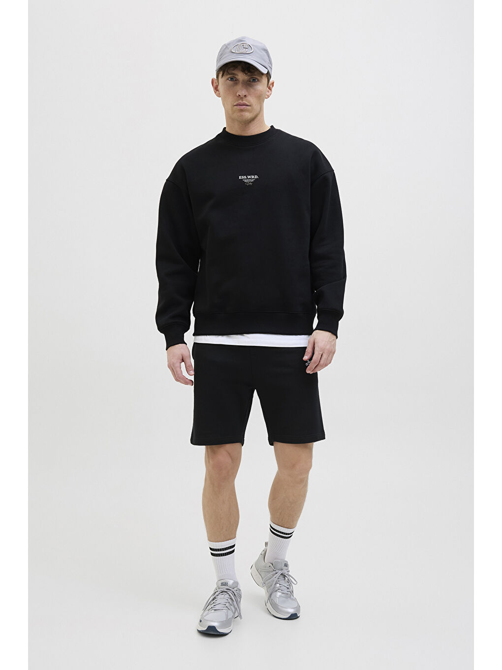 Siyah Pants Stüdio Jpstgordon Pamuklu Regular Fit Normal Bel Short 12268770-1