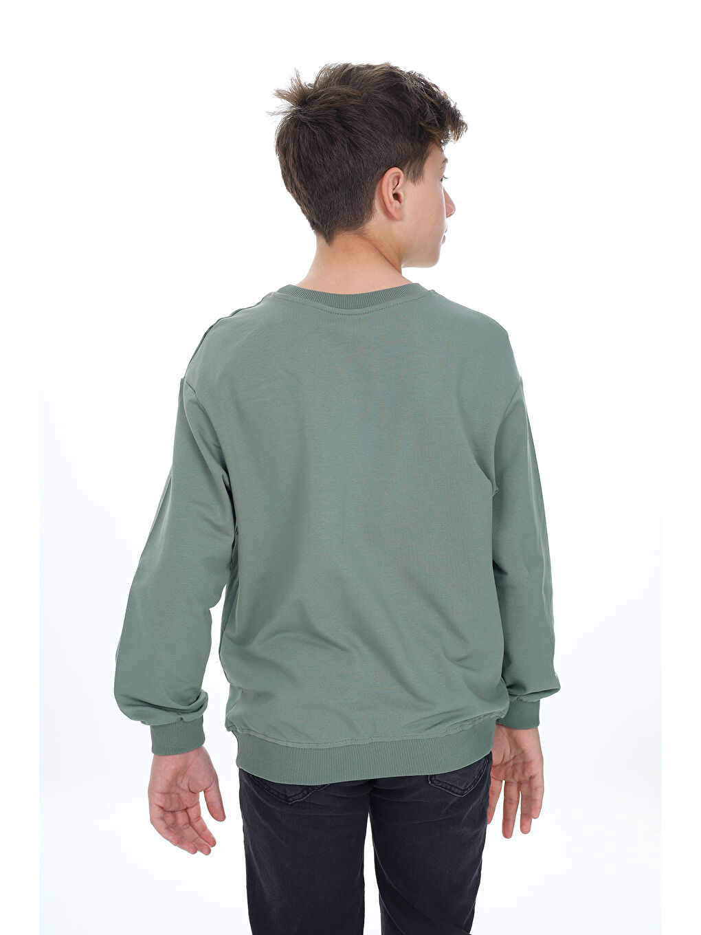 Toontoykids Yeşil Erkek Çocuk Baskılı Sweatshirt - 3