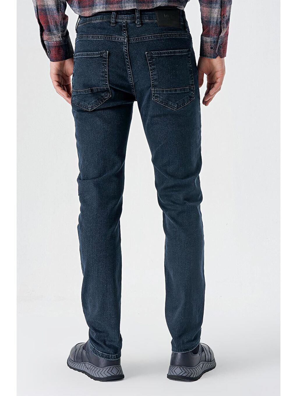 Siyah Gabardin %100 Pamuk 5 Cep Slim Fit Dar Kesim Casual Denim Pantolon 1023235163-3