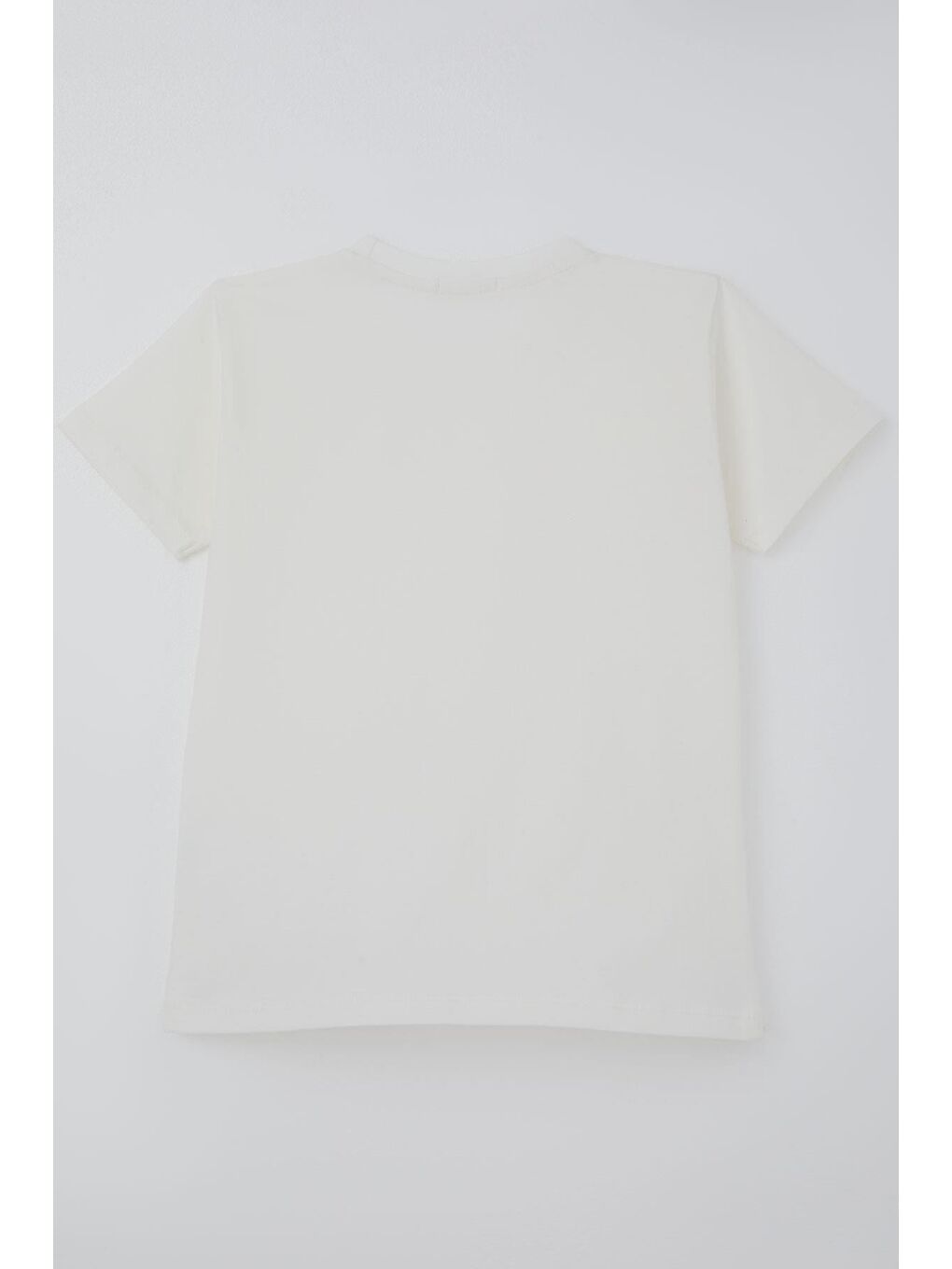 Erkek Çocuk Tişört Basic Ekru (4-8 Yaş)-1