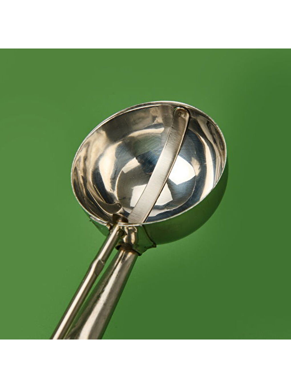 Gri Paslanmaz Çelik Dondurma Kaşığı - Inox - 22 cm-3