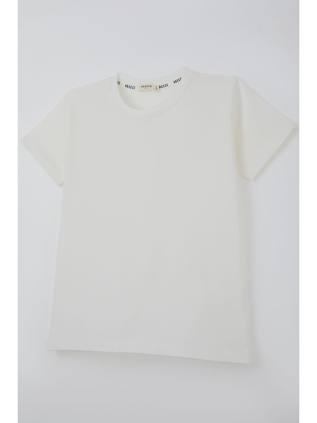 Erkek Çocuk Tişört Basic Ekru (4-8 Yaş)-2