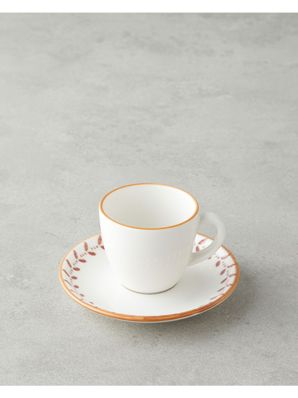 Vivara Bone Porselen 12 Parça 6 Kişilik Kahve Fincan Takımı 90 ml Pembe-2