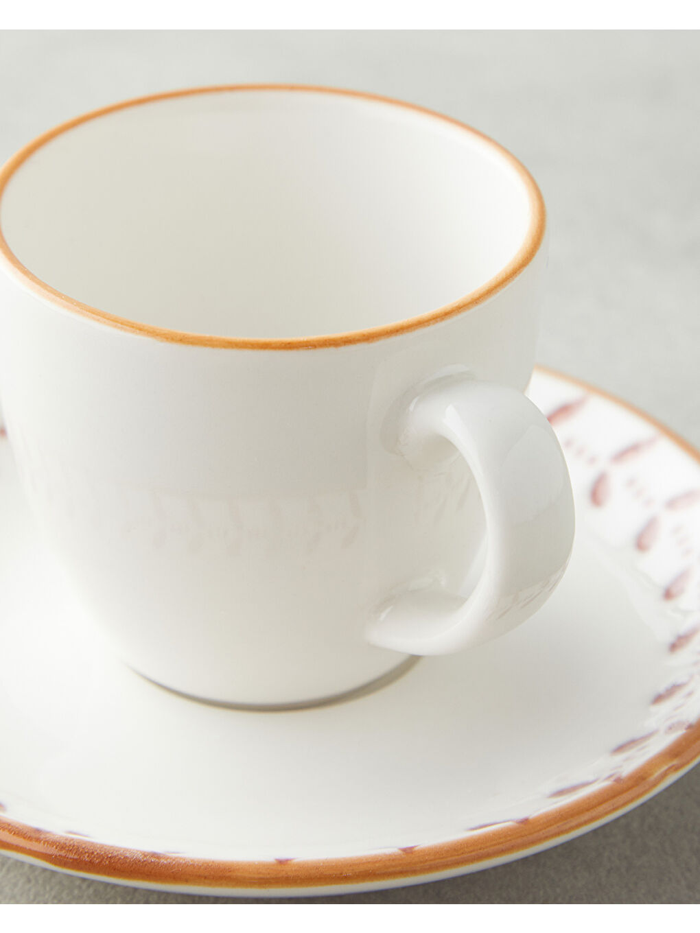 Vivara Bone Porselen 12 Parça 6 Kişilik Kahve Fincan Takımı 90 ml Pembe-3