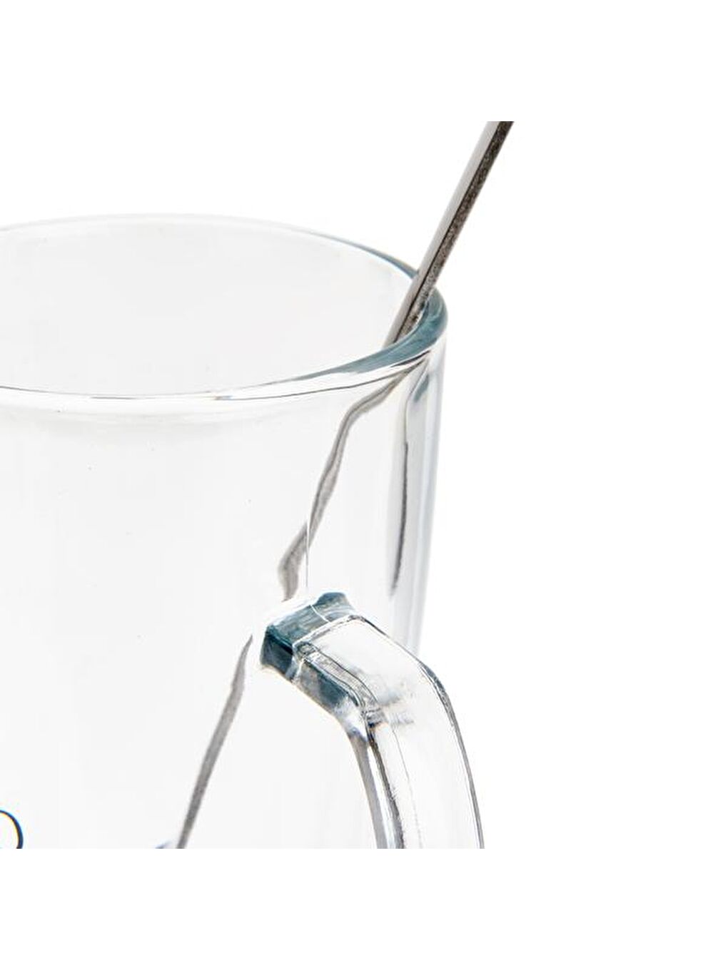 Renksiz 4 Parça Latte Bardağı Seti - Şeffaf - 300 ml-1