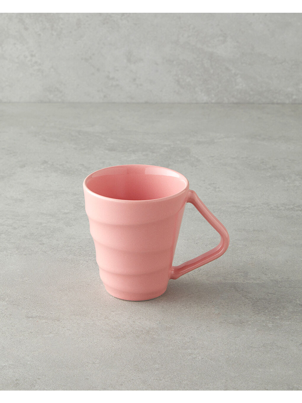 Twisty Seramik Kupa 255 ml Pembe-1
