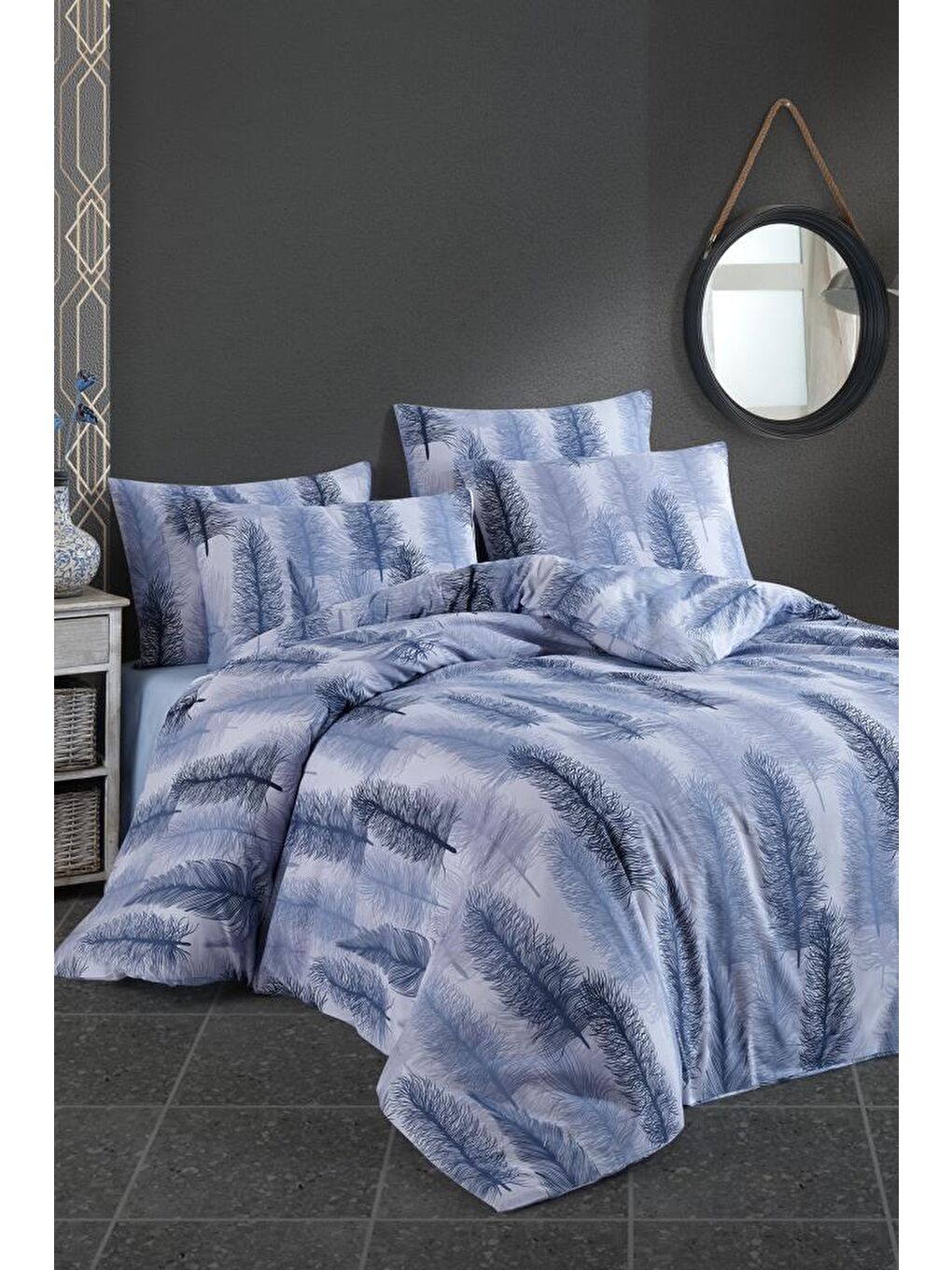 Karışık Alen Çift Kişilik Nevresim Takımı