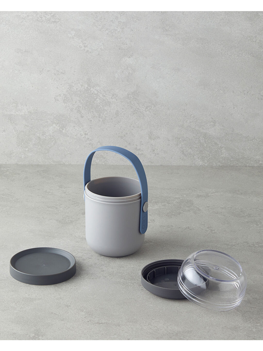 Berghoff Leo Çelik 2 Bölmeli Saklama Termosu 350 ml Gri-1