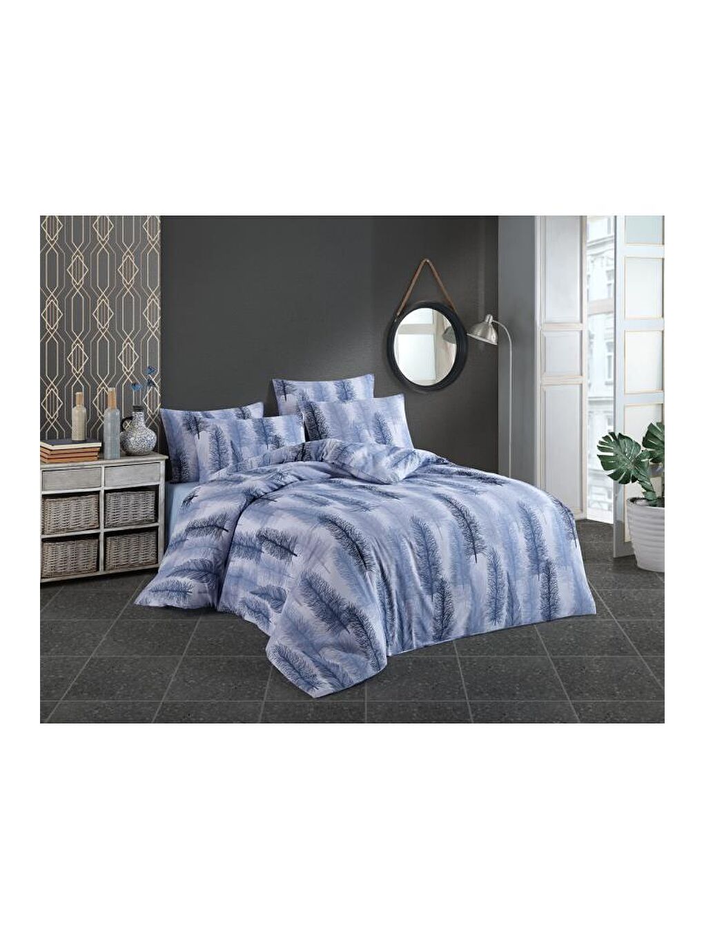 Karışık Alen Çift Kişilik Nevresim Takımı-1