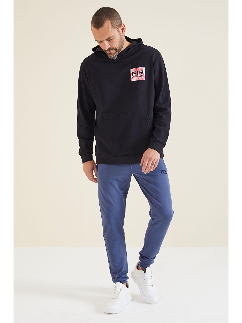 AIR JONES Keene Lacivert Kapüşonlu Erkek Sweatshirt - 88133 - 2