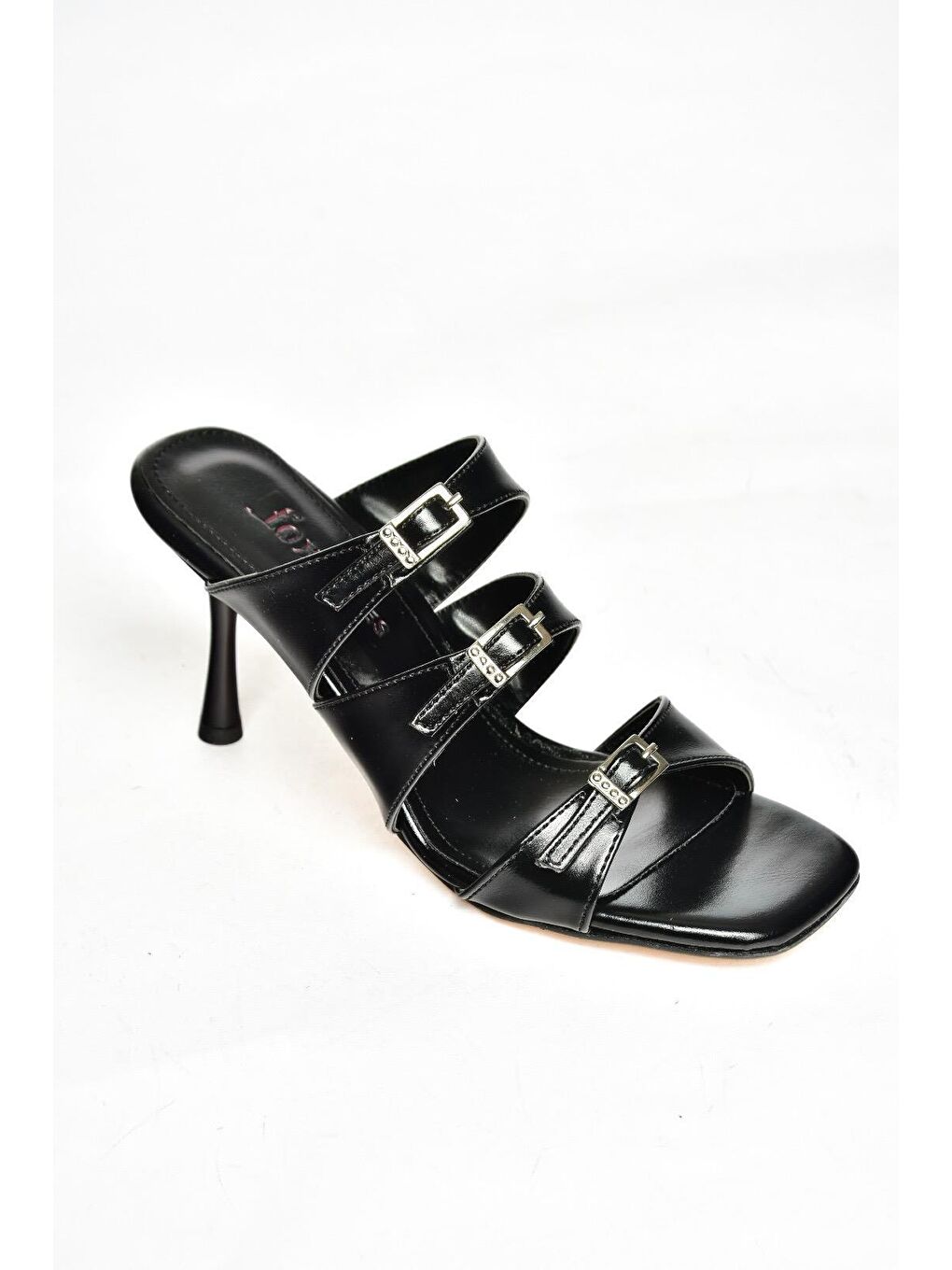 S5182004 Siyah Kadın Topuklu Terlik