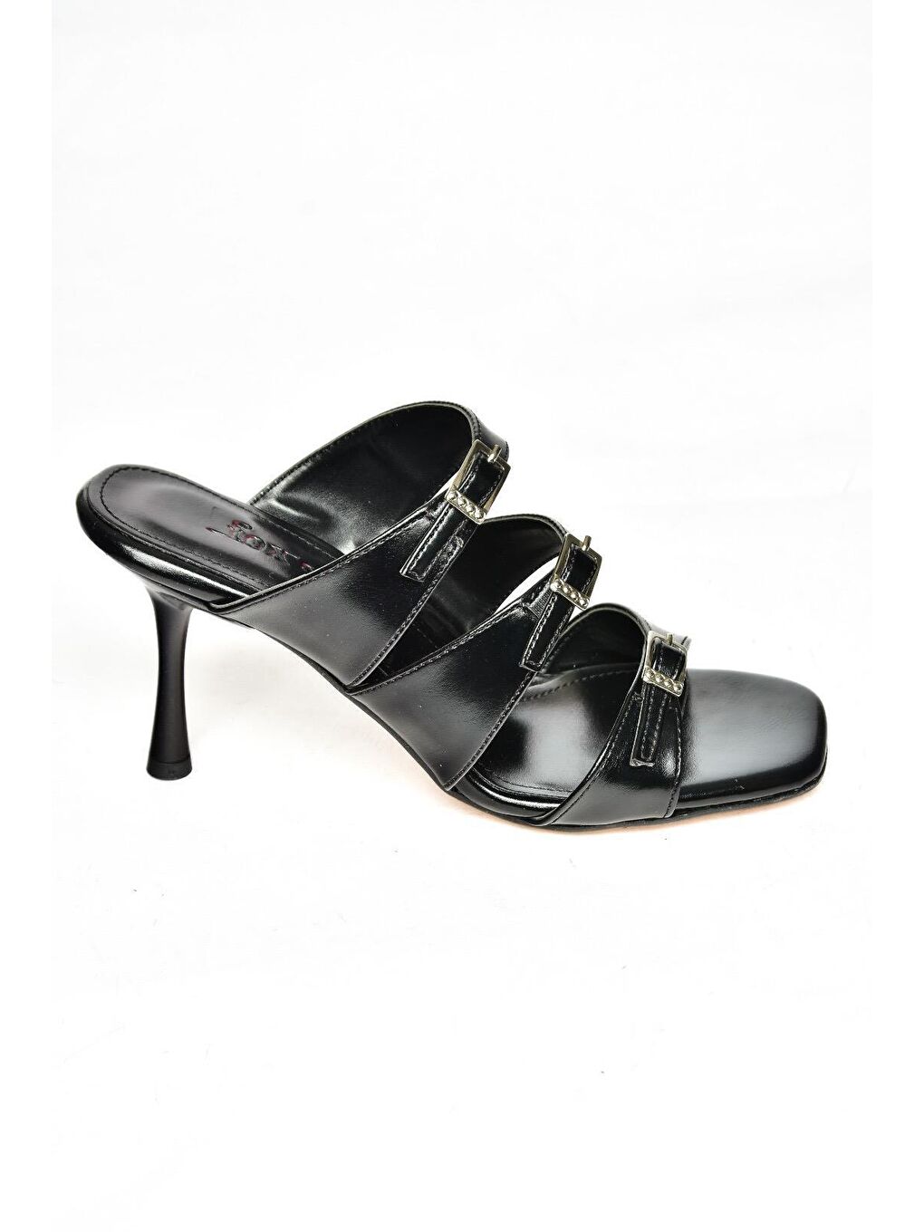 S5182004 Siyah Kadın Topuklu Terlik-1