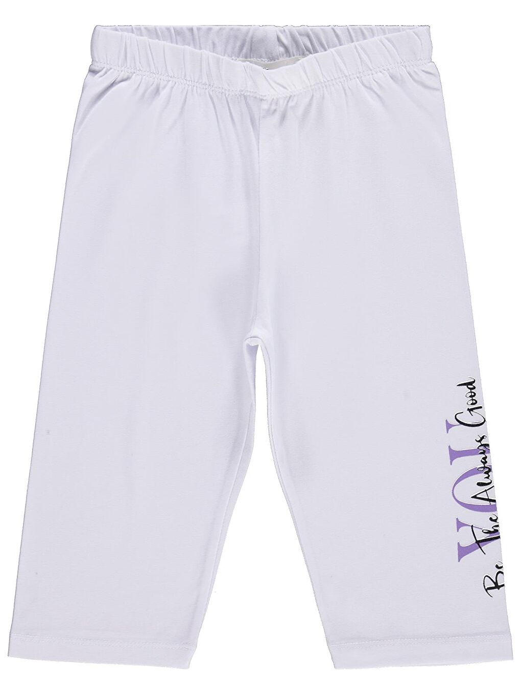 Girls You Baskılı 6-9 Yaş Tayt - Beyaz 7-8 Yaş