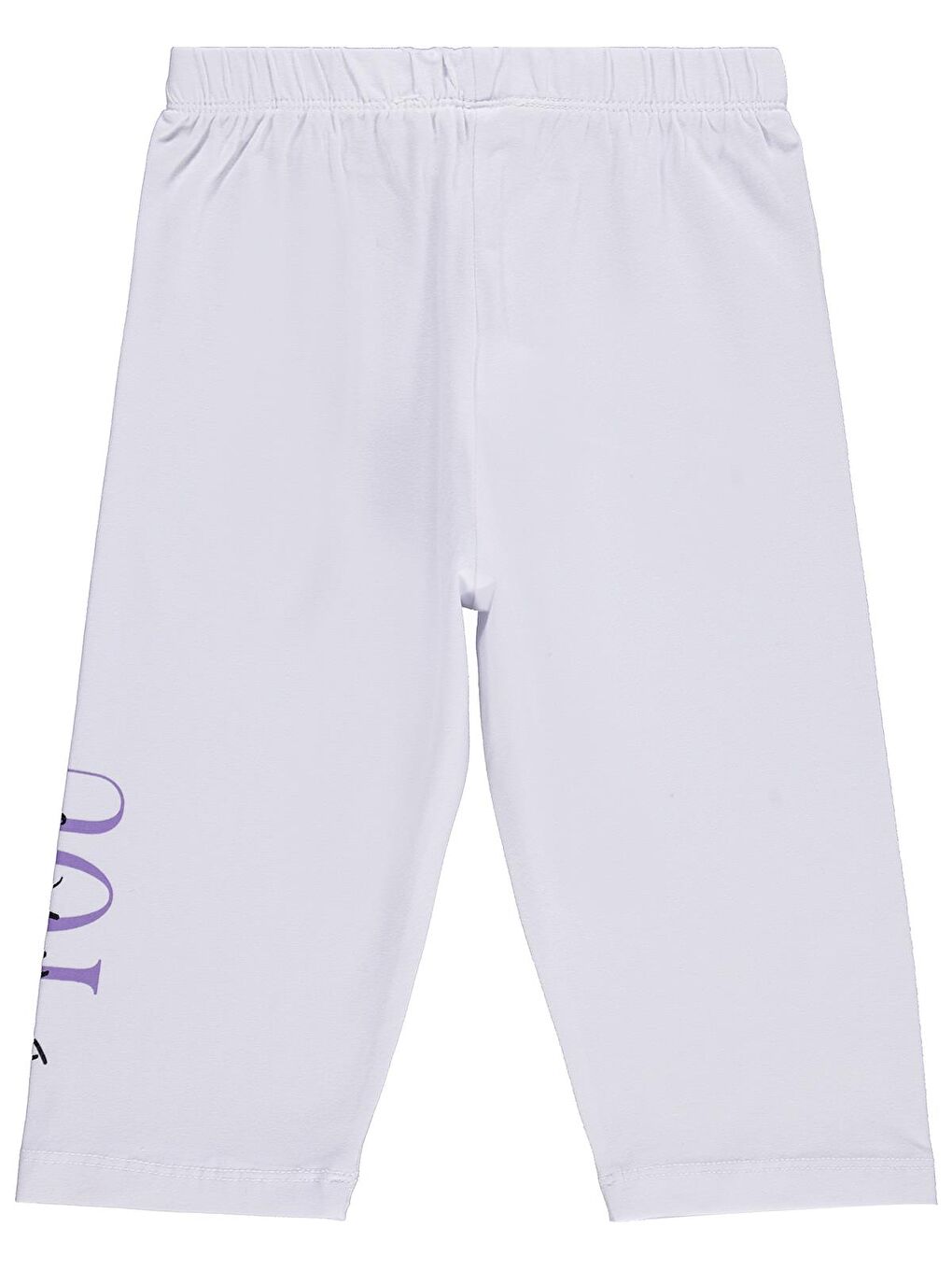 Girls You Baskılı 6-9 Yaş Tayt - Beyaz 7-8 Yaş-1