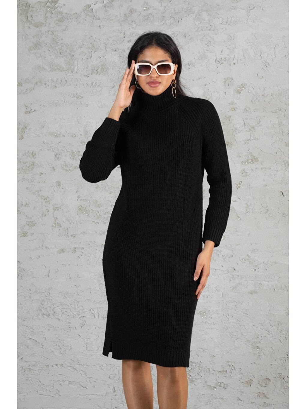 Siyah Kadın Triko Tunik 2688