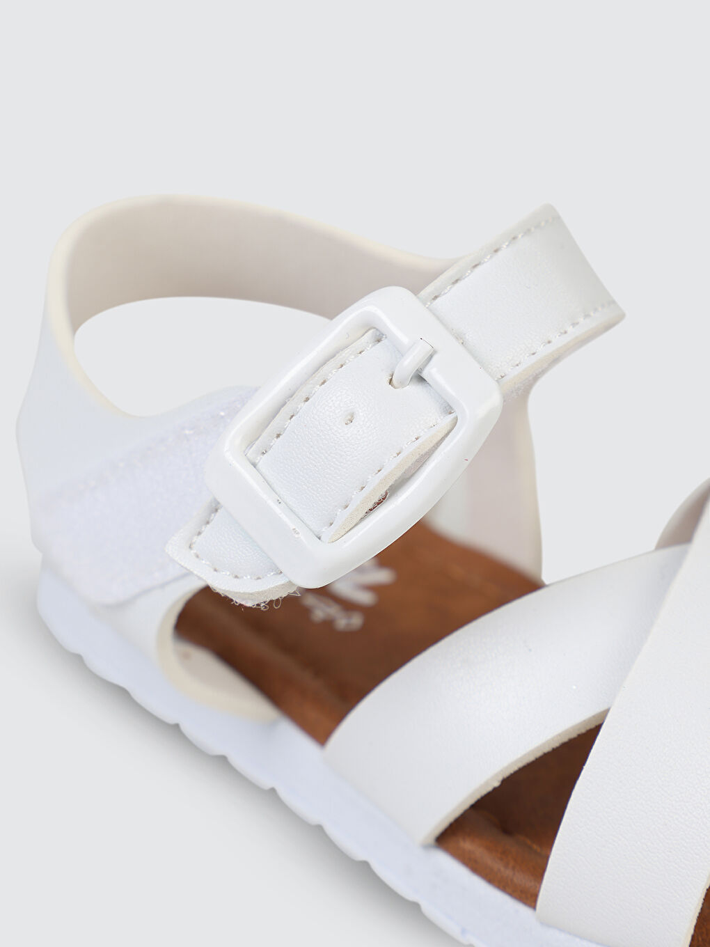 Girls Kız Çocuk Sandalet 21-25 Numara Beyaz-3