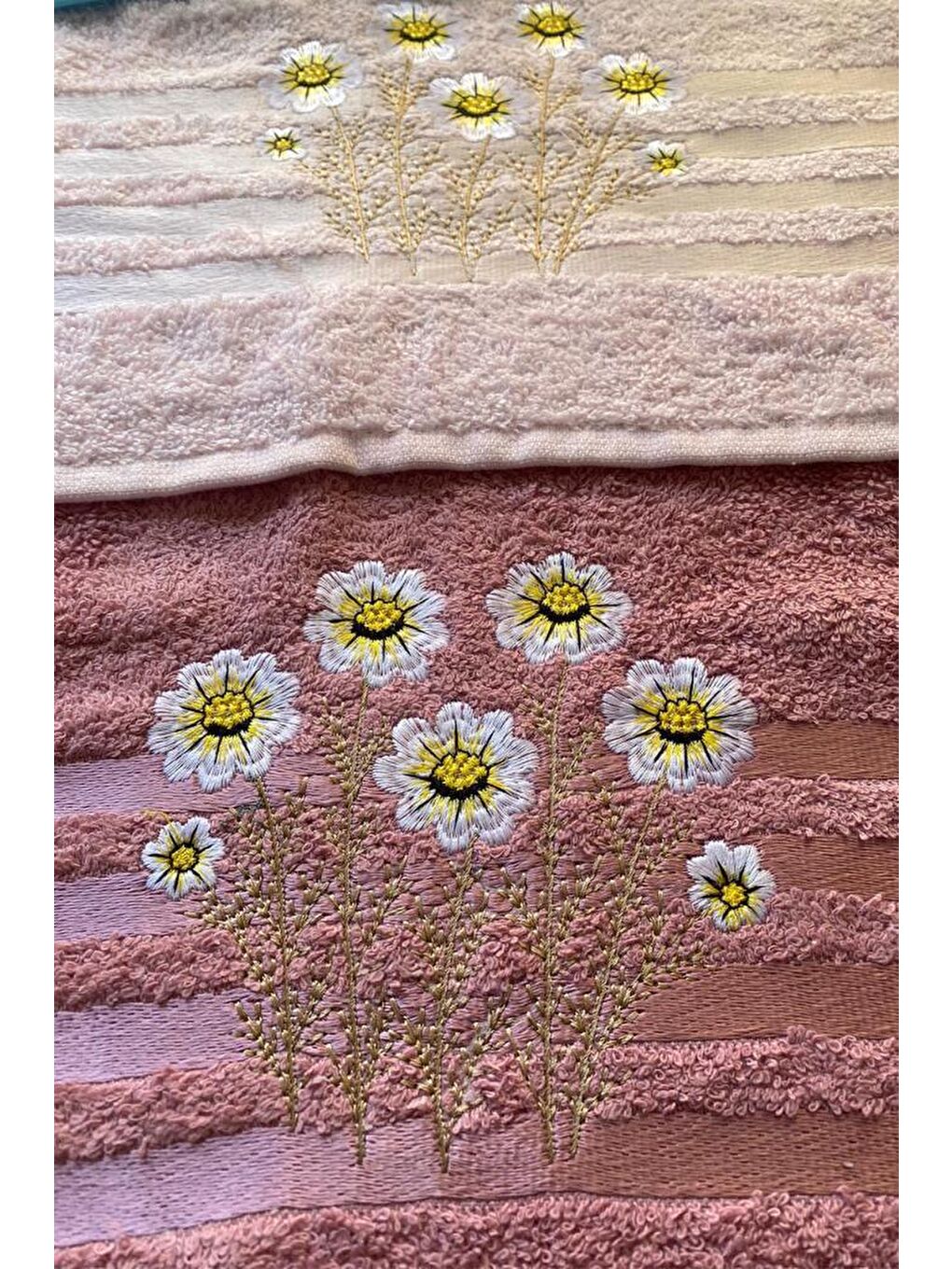 Karışık Daisy Soft 4lü Nakışlı Çeyizlik Havlu Takımı-5