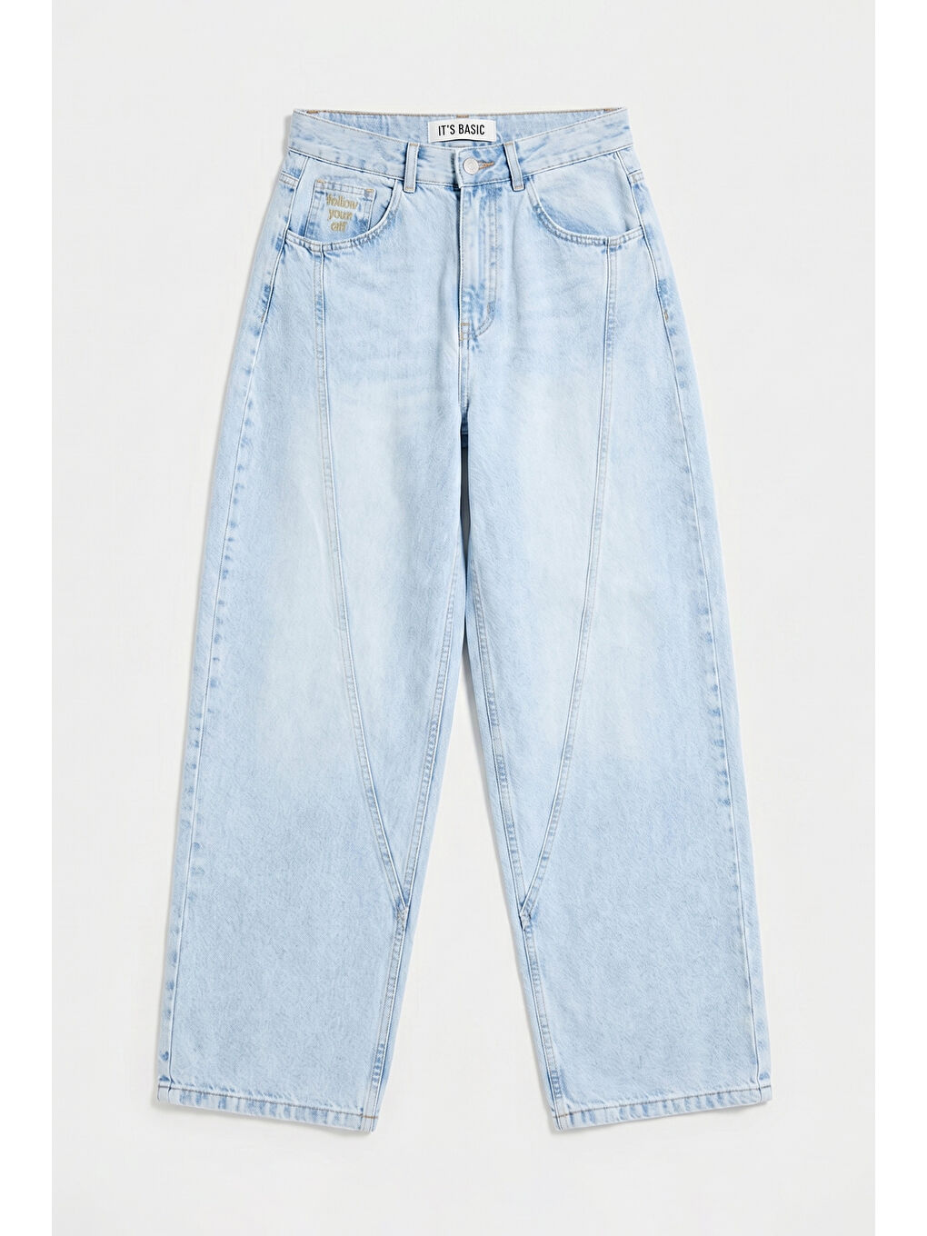 Mavi Kadın Ice 4s6-3 Balon Fit Cep Nakışlı Özel Tasarım Denim Jean-6