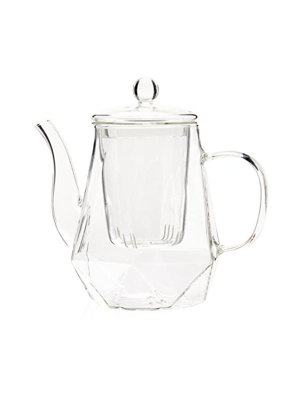 Renksiz Borosilikat Cam Demlik - Şeffaf - 800 ml-1