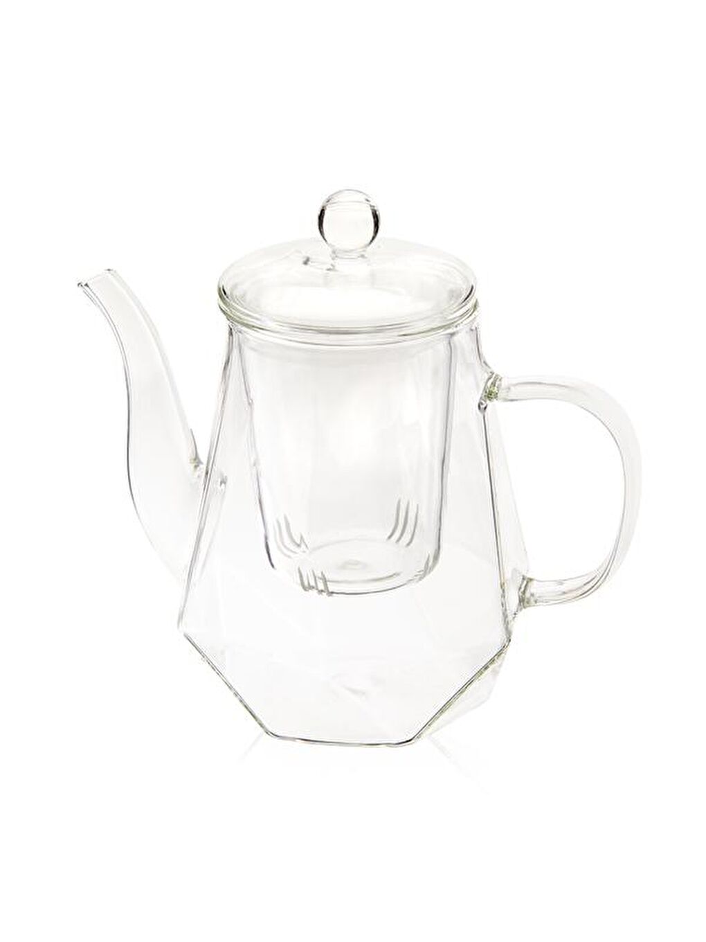 Renksiz Borosilikat Cam Demlik - Şeffaf - 800 ml-3