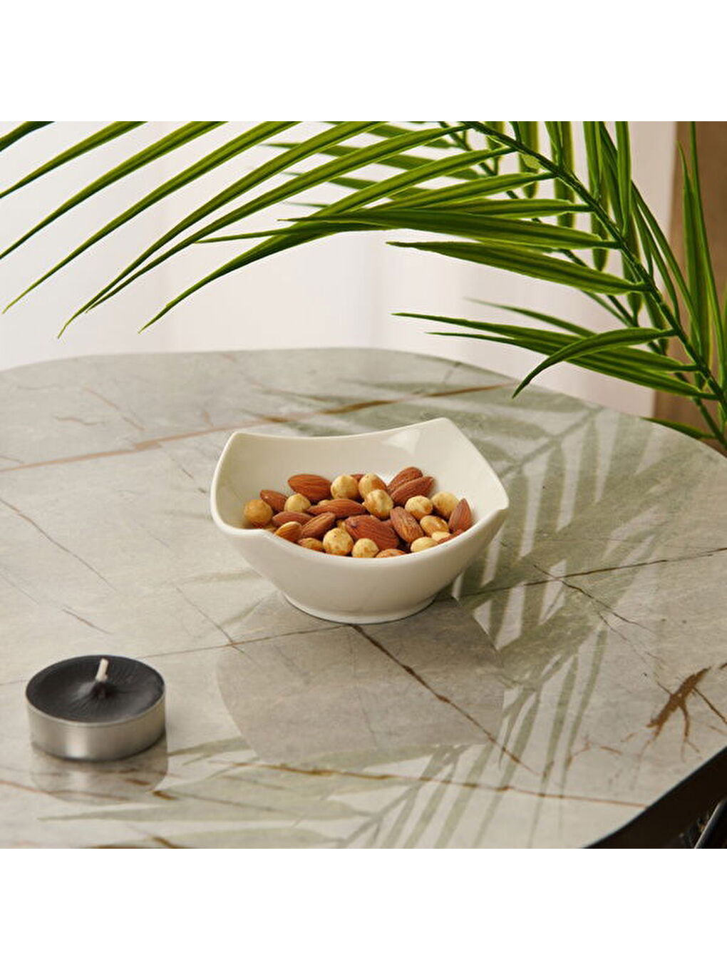 Kayık Çerezlik - Beyaz - 11 cm-3